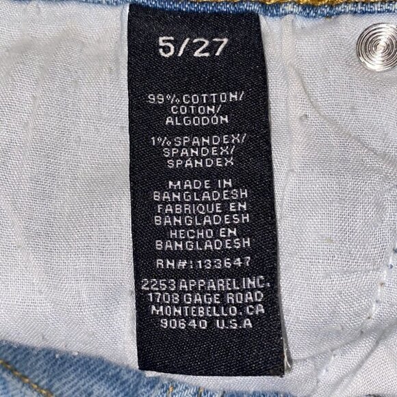 Regeneration By Celebrity Pink High Rise Cropped Flare Flower Jeans Size 5/27 - Picture 8 of 11